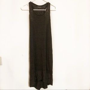 Eileen Fisher striped linen midi tank dress